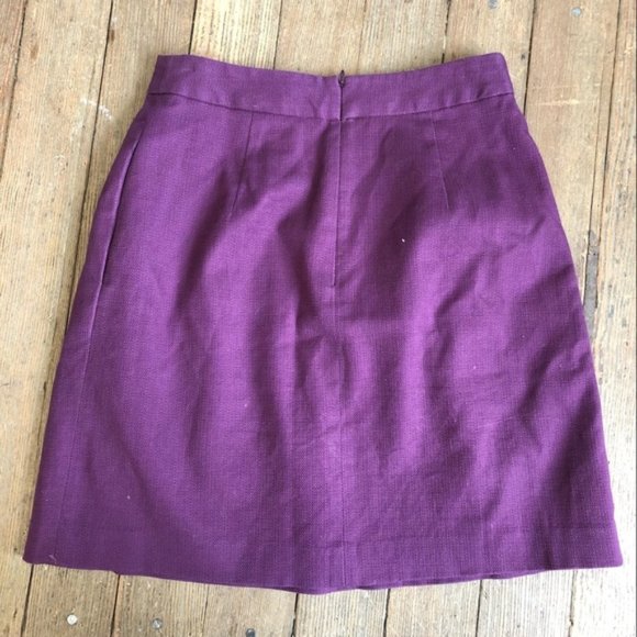 Anthropologie Tabitha Runny Yoke Purple Skirt 2 - Picture 4 of 5